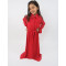 Amani’s Red Long Sleeve Polka Dot Dress For Kids
