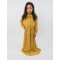 Amani’s Yellow Long Sleeve Polka Dot Dress For Kids