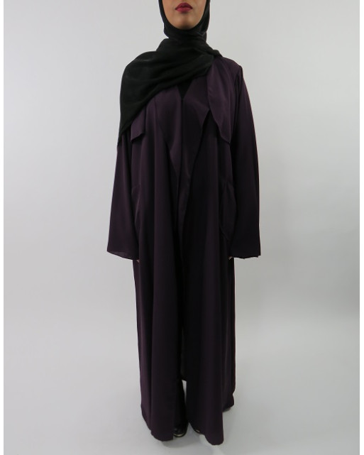 Amani’s Deep Purple Neda Long Sleeve Maxi Jacket