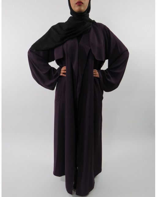 Amani’s Deep Purple Neda Long Sleeve Maxi Jacket