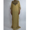 Amani’s Short Sleeve Caramel Moroccan Occasion Kaftan
