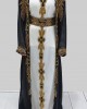 Saadat Black And Gold Moroccan Kaftan