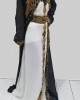 Saadat Black And Gold Moroccan Kaftan