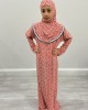 Amani's Little Girl Coral One Piece Slip On Prayer Dress