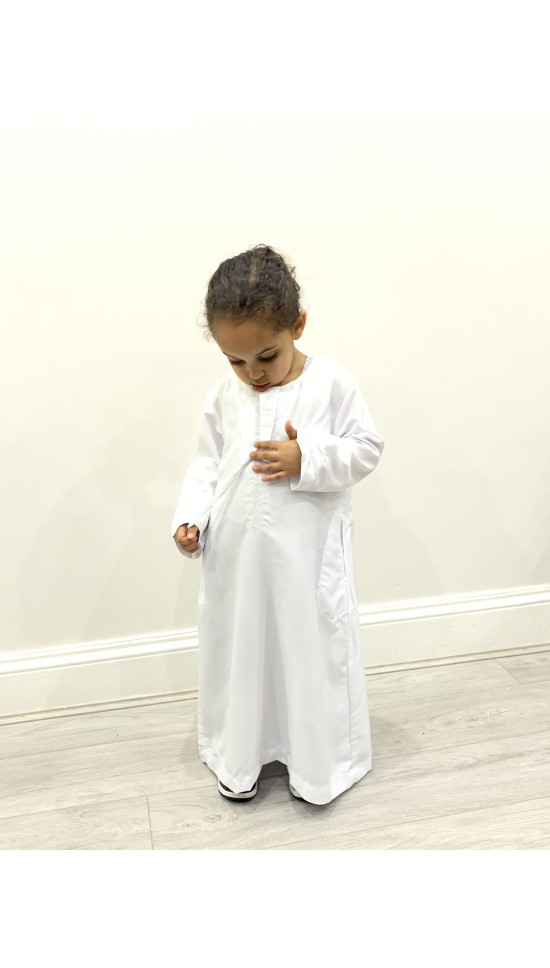 Boys White Emirati Thobe