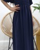 Kids Two-Piece Navy Blue Jacket Style Abaya With Belt