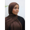 Premium Jersey Hijab - Chocolate
