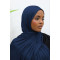Premium Jersey Hijab - Navy Blue