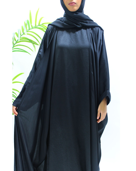 Black Farasha Abaya Set