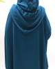 Double Hooded Prayer Abaya With Pockets - Teal