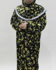 Girls One Piece Prayer Dress - Yellow Floral