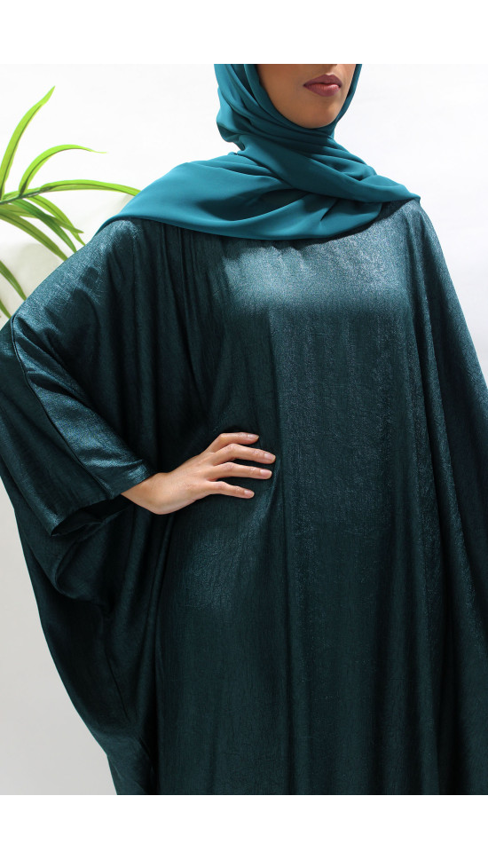 Premium Teal Farasha Abaya