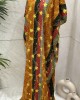 Floral Print Baati Dress - Orange
