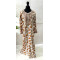 Little Girls Mukhawar Dress - Ocher Orange Floral Print