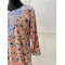 Little Girls Mukhawar Dress - Peach Floral Print