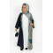Exclusive Open Abaya With Satin Chiffon Lining - Green