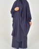 New Two-Piece Jilbab Set - Slate Grey