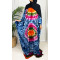 Blue Tie Dye Farasha Baati Dress