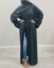 Amani's Black Open Abaya