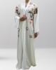 Joelle Fresh cream kimono abaya Style UK - Abayas - JL19