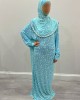 Electric Blue Pull Over Prayer Dress