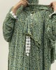 One Piece Green Prayer Dress With Attached Hijab -  - PD009