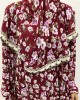 One Piece Plum Floral Cotton Jersey Prayer Dress - Prayer Dress - PD201