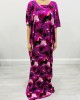 Fuchsia Print Cotton Bati Dress 