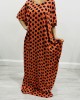 Orange Print Cotton Bati Dress