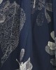 Two Piece Navy Floral Trouser Set - New Arrivals - NF19