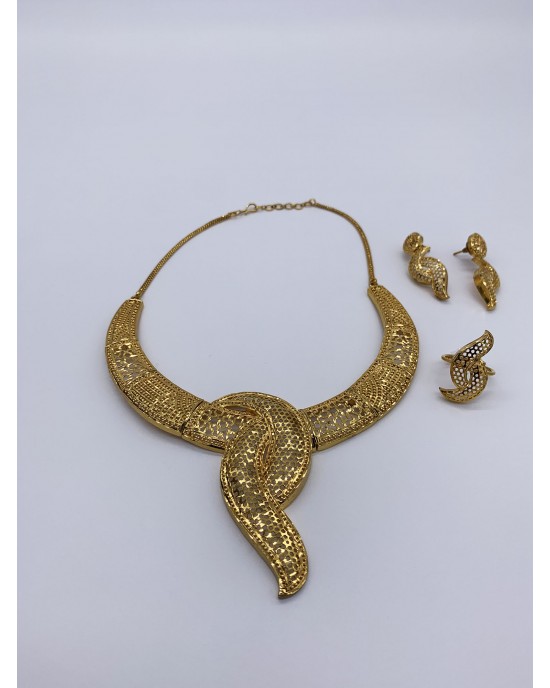 Badra - 22K Dubai Jewellery Set - Jewellery sets - STYLE 207