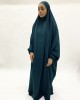 Amani’s One-Piece Teal Overhead  Jilbab / Burka with Pockets