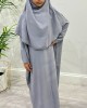 Amani's Abaya And Khimar Set - Grey