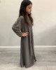Two Piece Colour Abaya - Taupe