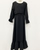 Haya kids black maxi dress with elasticated waist - Childrens Dresses - DRESS2028