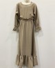 Haya Sand Kids Long Sleeve Maxi Dress Style UK - Childrens Dresses - DRESS2026