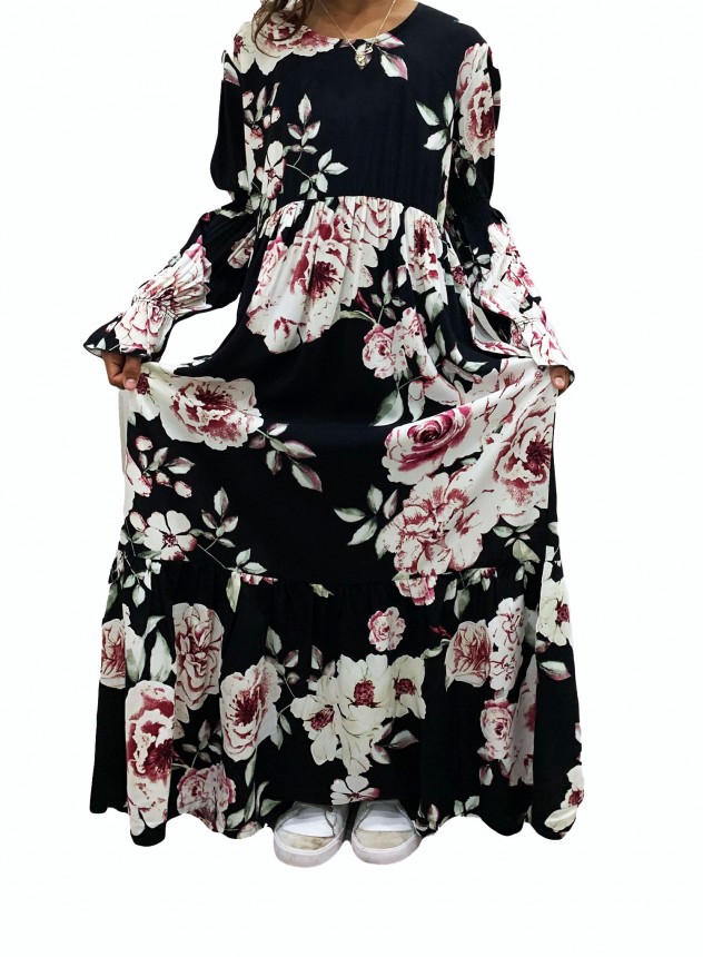 Shop Long Sleeve Maxi Dresses for Girls | Kids Maxi Dresses ...