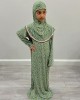Amani's Little Girl Green One Piece Slip On Prayer Dress