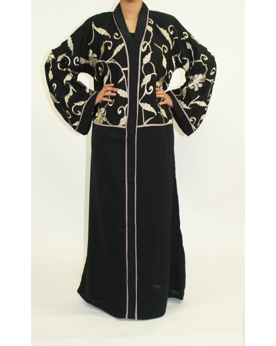Zahwah Closed Abaya Style AUG017 UK - Abayas - AUG017