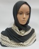 Grey Evening Scarf - Hijab Style - Occasion Hijabs - HIJ626