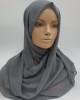 Georgette Hijab - Grey - Scarf - Everyday Hijabs - hij019