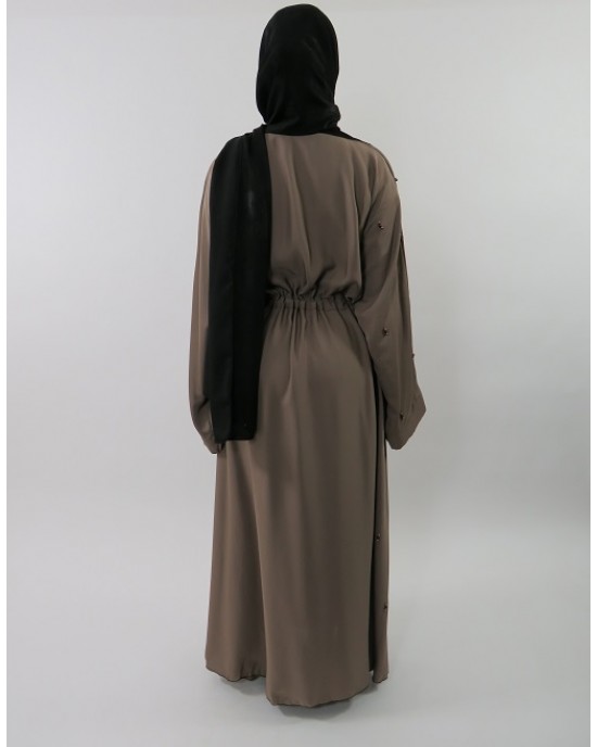 Amani’s Stylish Beaded Abaya Style UK - Abayas - Abaya063