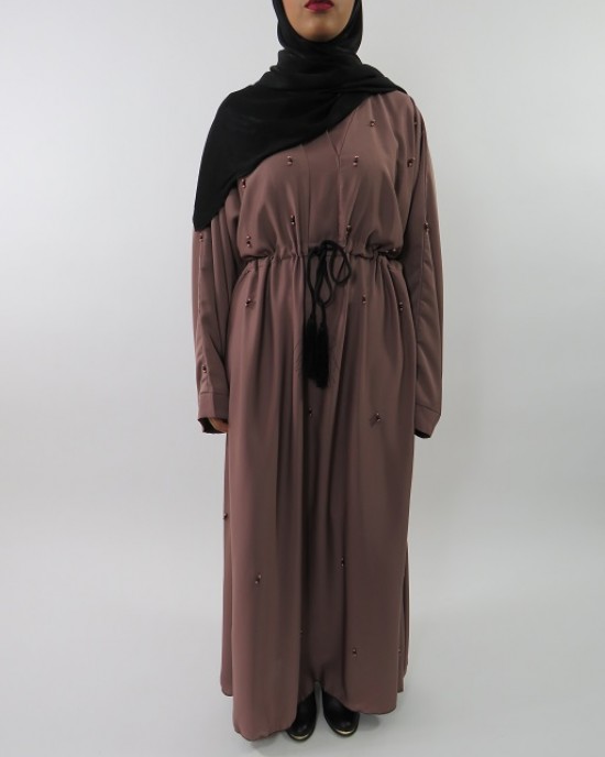 Amani’s Stylish Beaded Abaya Style UK - Abayas - Abaya062