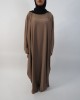 Amani’s Beige Farasha Abaya Style UK - Abayas - Abaya030