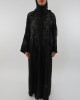 Amani’s Black Embroidery Abaya UK Style - Abayas - Abaya107