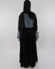 Amani’s Black and Blue Abaya UK Style - Abayas - Abaya115
