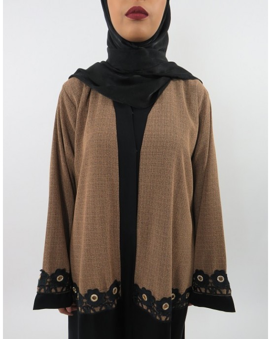 Amani’s Brown Abaya Style UK - Abayas - Abaya099