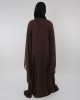 Amani’s Brown Farasha Style Abaya UK - Abayas - Abaya110