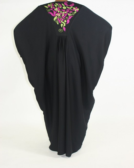 Amani’s Floral Colour Embroidery Abaya Style UK -  - Abaya101