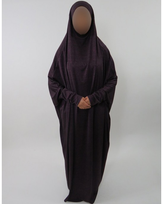 Amani’s Jersey Stretch Jilbab – Burka – Burqa – Overhead Abaya Style UK - Burqa - Jilbabs - Burka - JerseyJilbab001